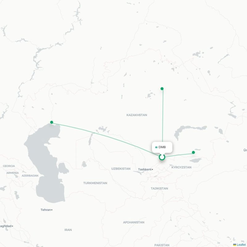DMB - GUW route map