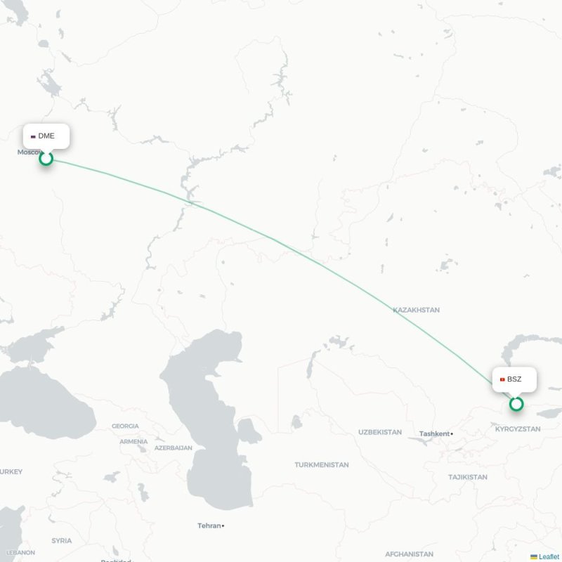 DME - BSZ route map