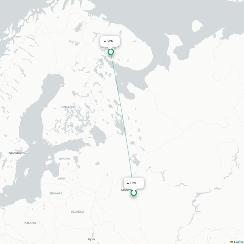 DME - KVK route map