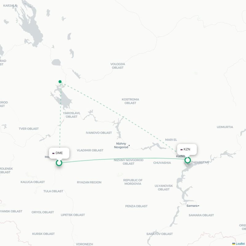DME - KZN route map