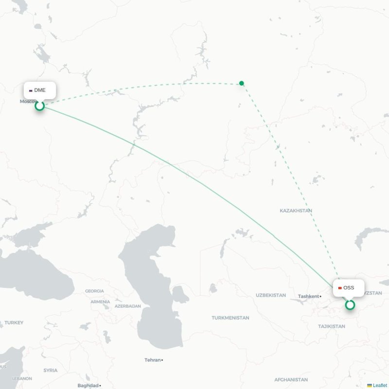 DME - OSS route map