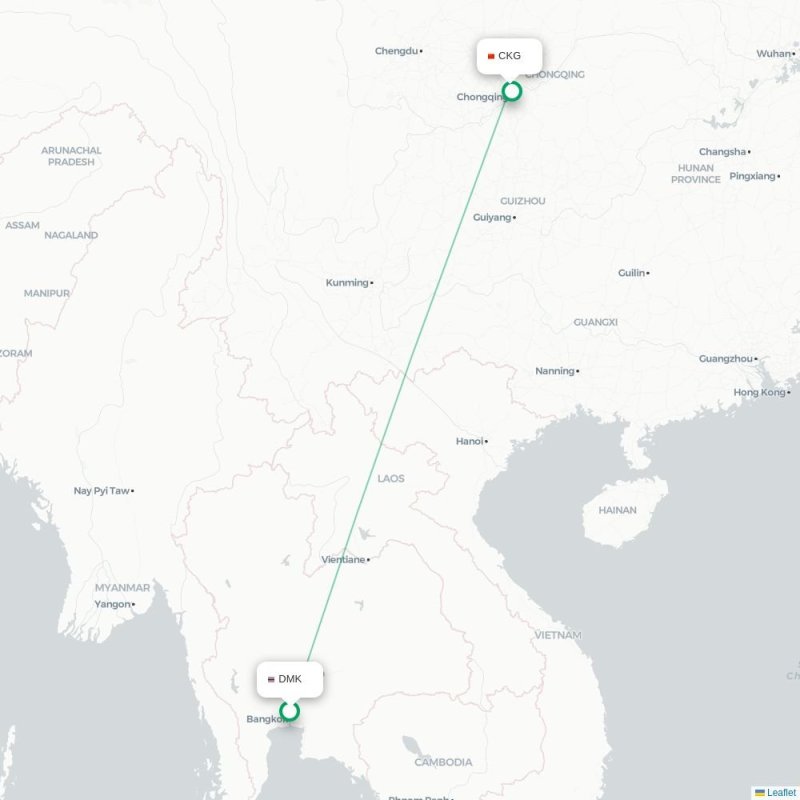 DMK - CKG route map