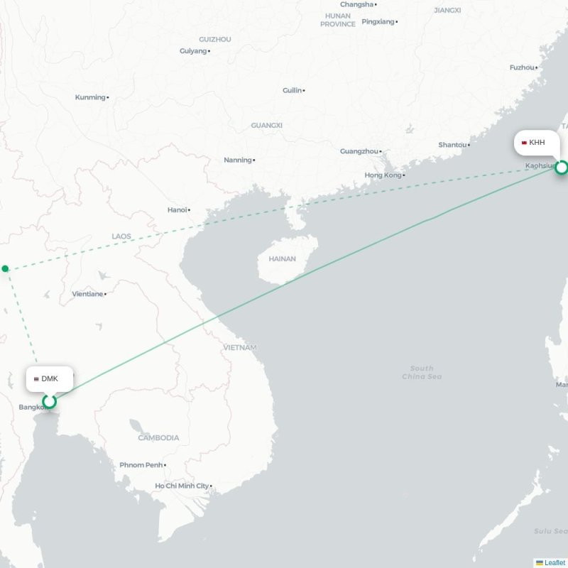 DMK - KHH route map