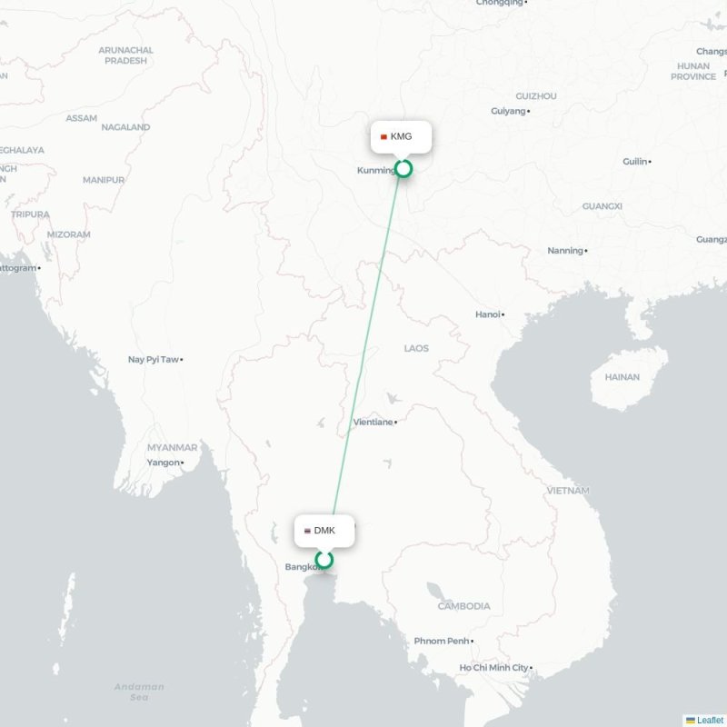DMK - KMG route map