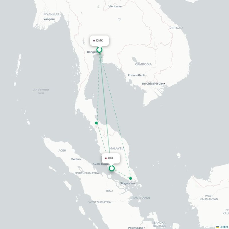 DMK - KUL route map