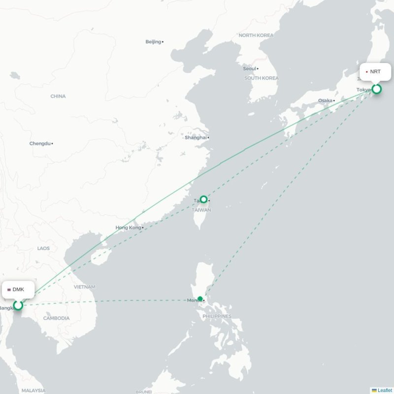 DMK - NRT route map