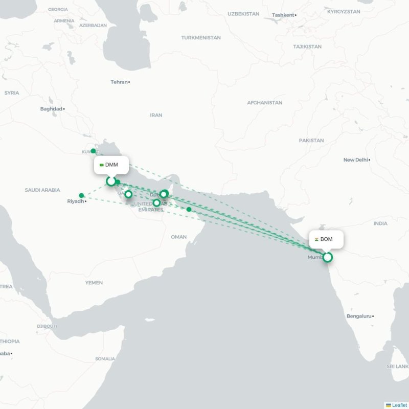 DMM - BOM route map