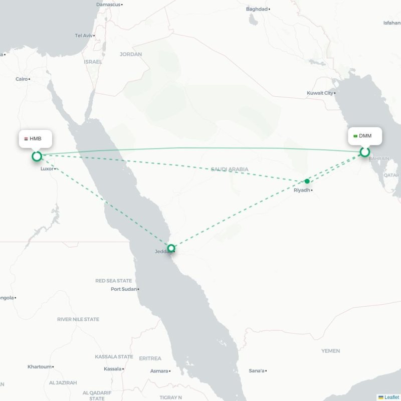DMM - HMB route map