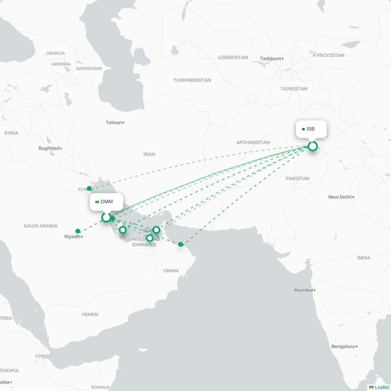 DMM - ISB route map