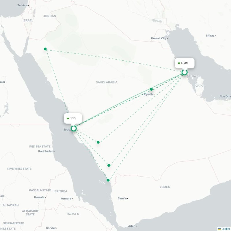 DMM - JED route map