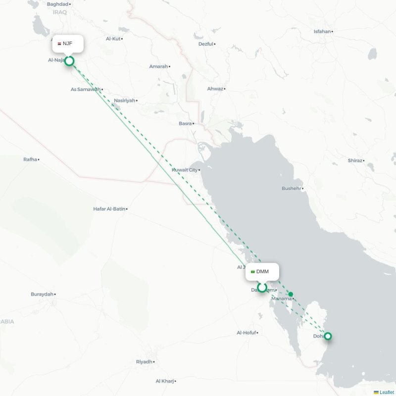 DMM - NJF route map