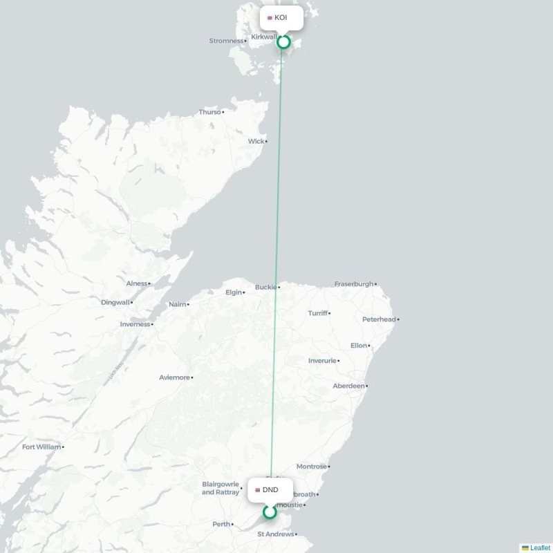 DND - KOI route map