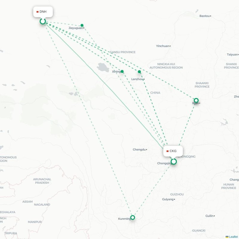 DNH - CKG route map