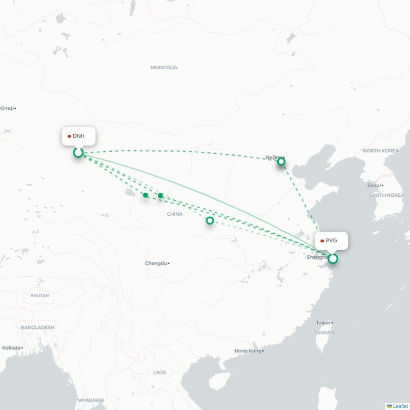 DNH - PVG route map