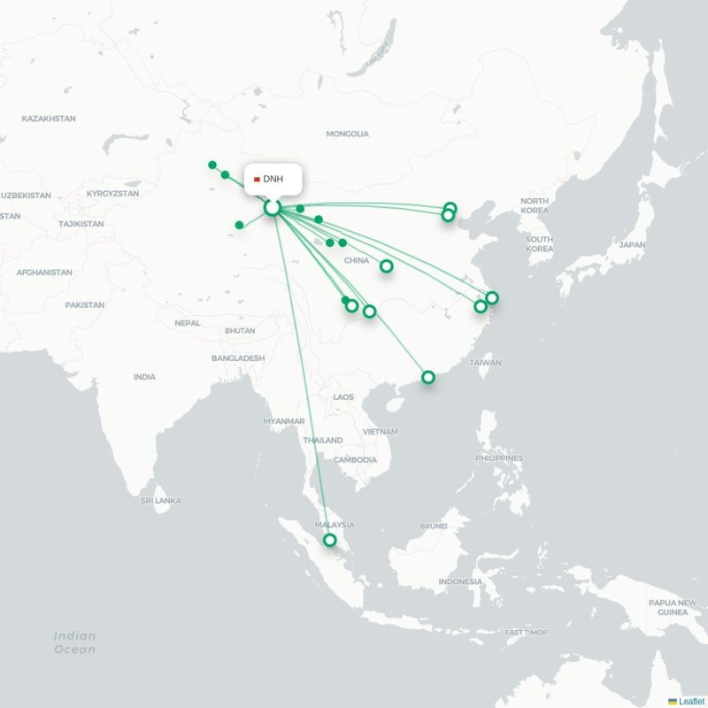 DNH - YZY route map