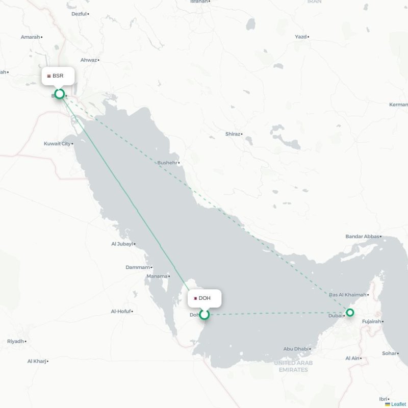 DOH - BSR route map
