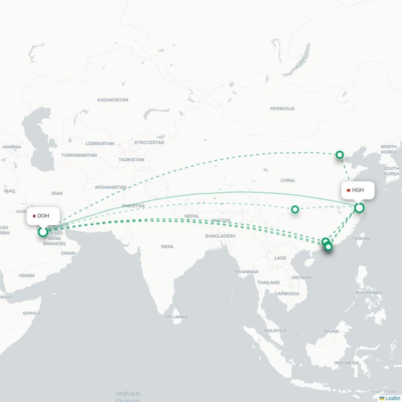 DOH - HGH route map