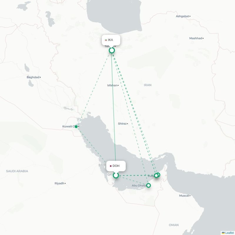 DOH - IKA route map