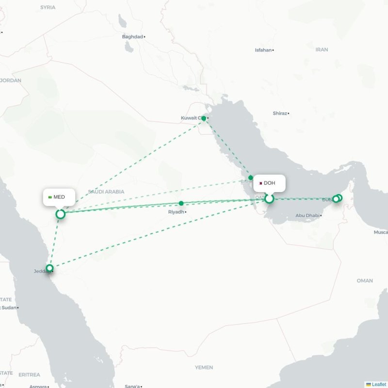 DOH - MED route map