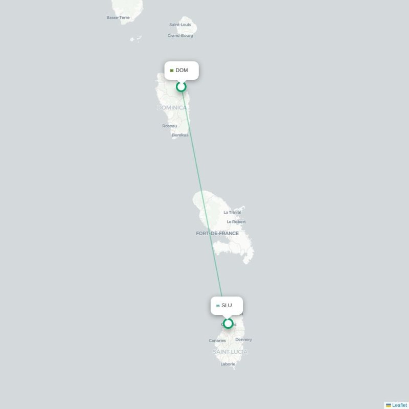 DOM - SLU route map