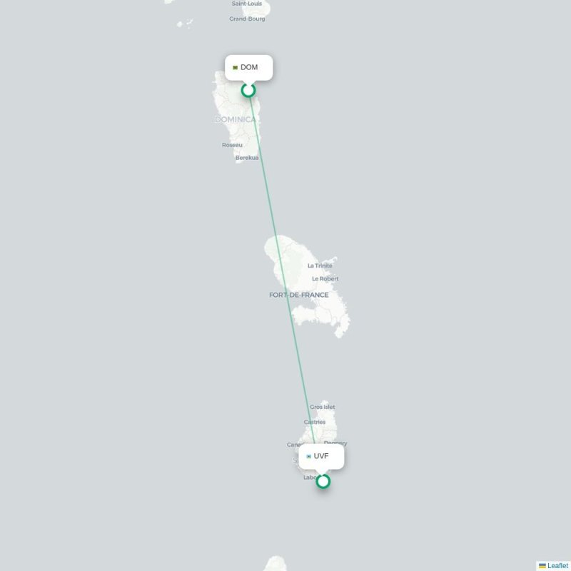DOM - UVF route map