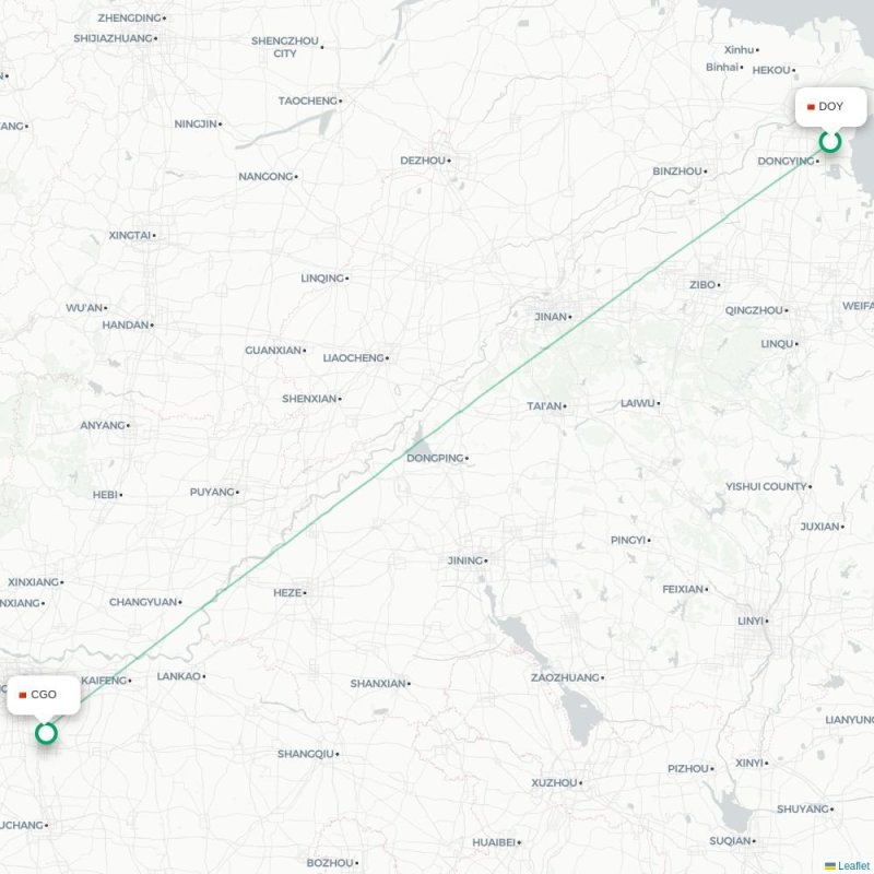 DOY - CGO route map