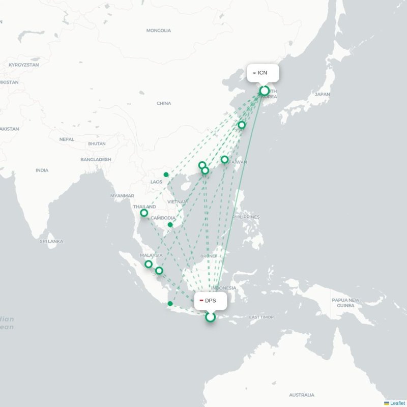 DPS - ICN route map