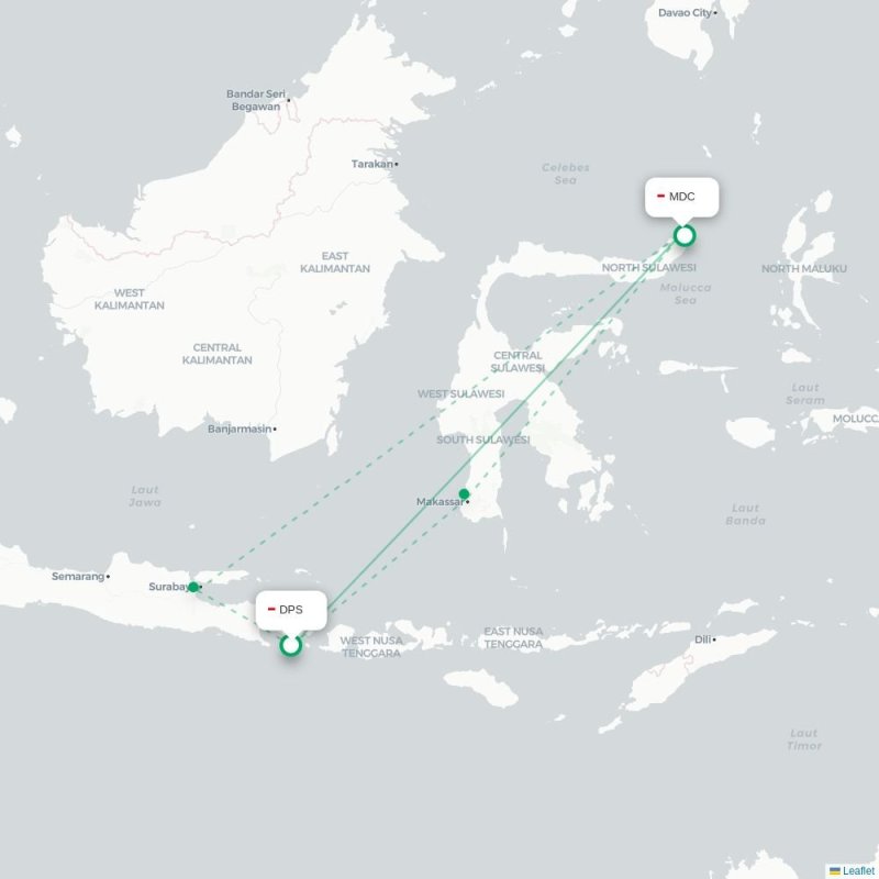 DPS - MDC route map
