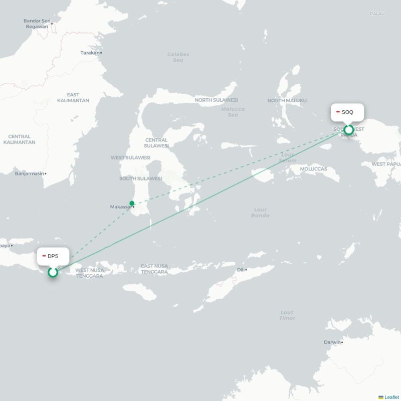 DPS - SOQ route map