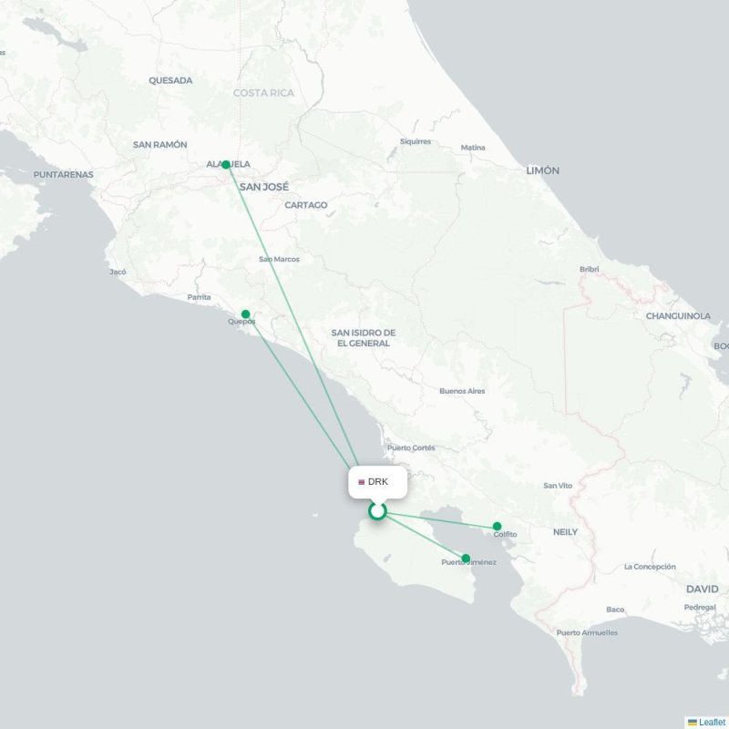 DRK - GLF route map