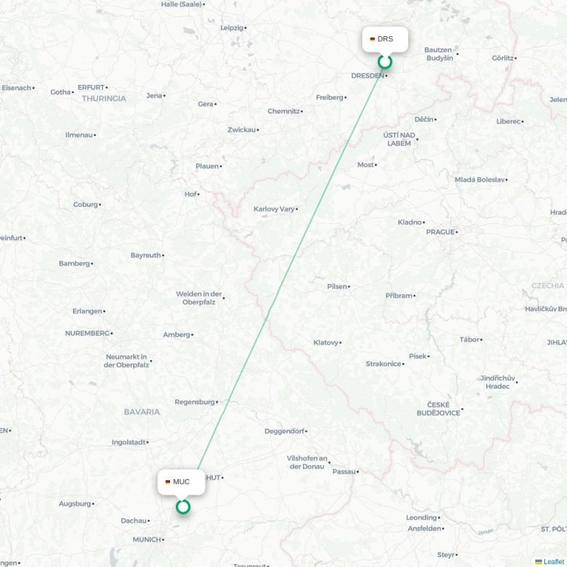 DRS - MUC route map