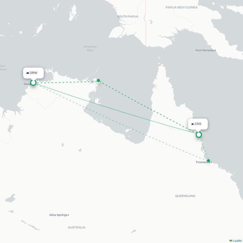DRW - CNS route map
