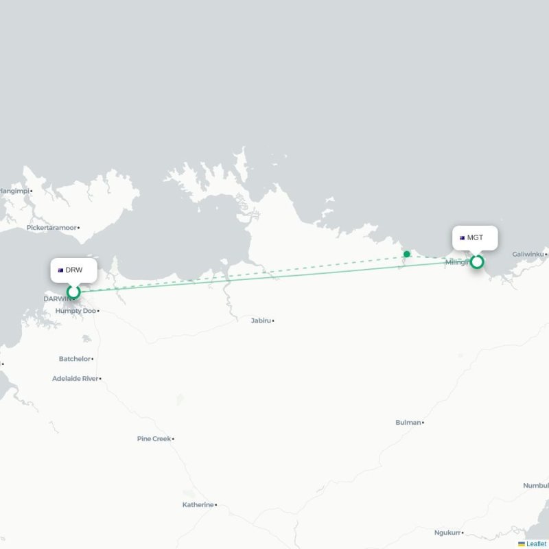 DRW - MGT route map