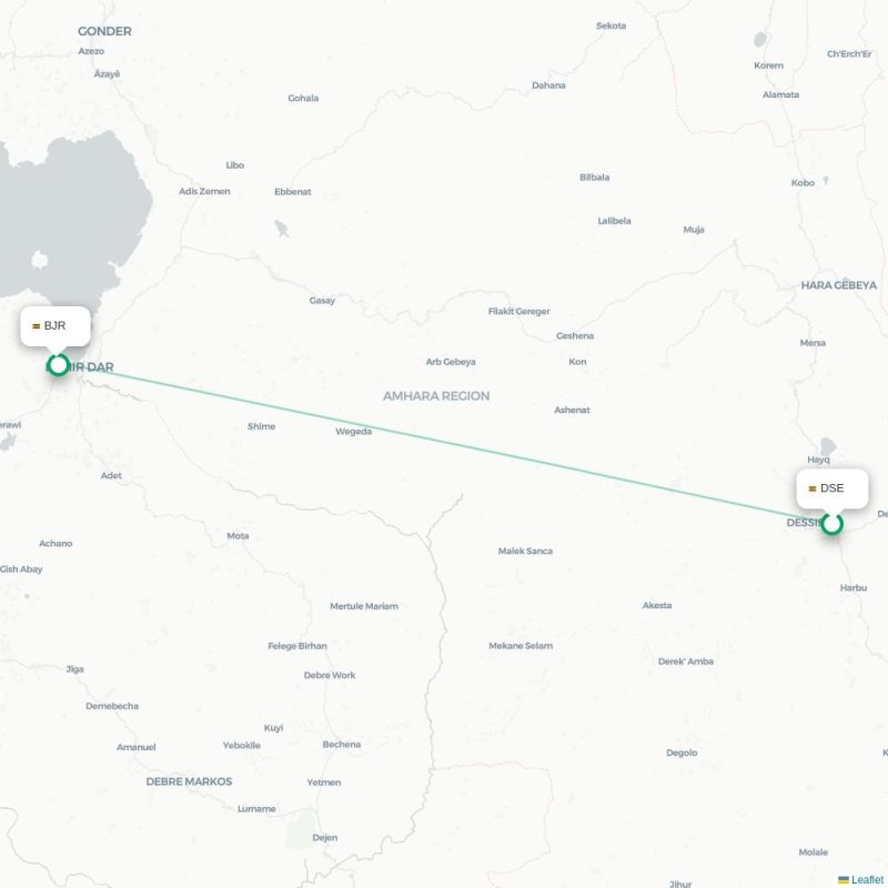 DSE - BJR route map