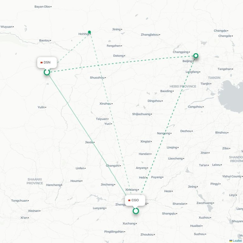 DSN - CGO route map
