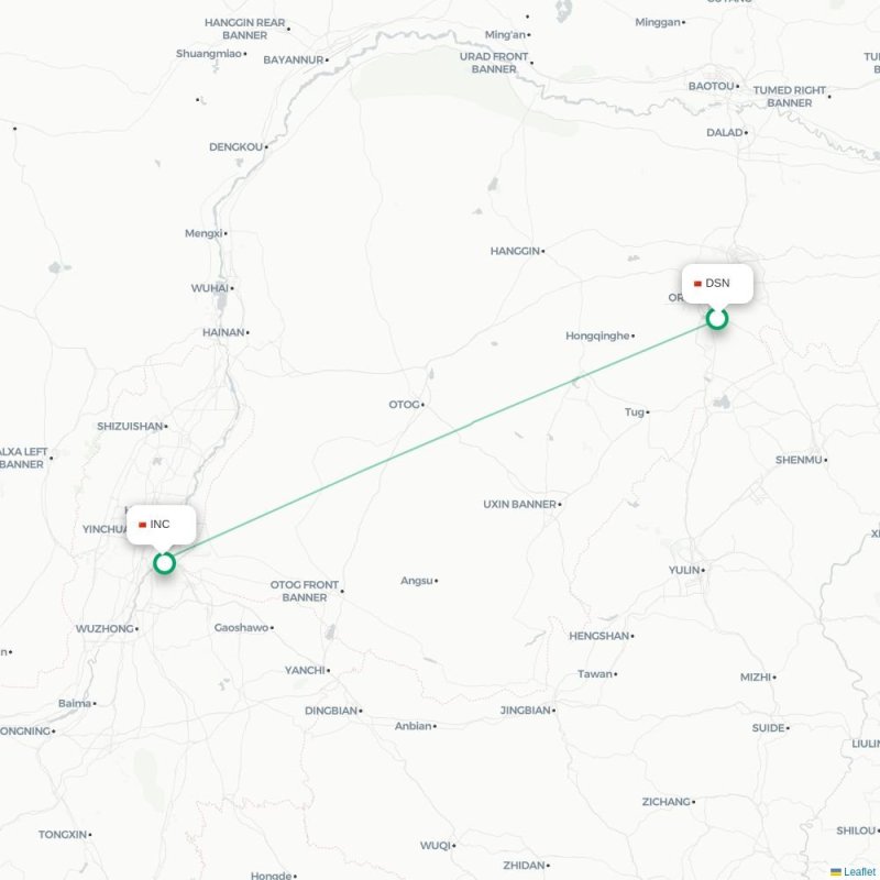 DSN - INC route map