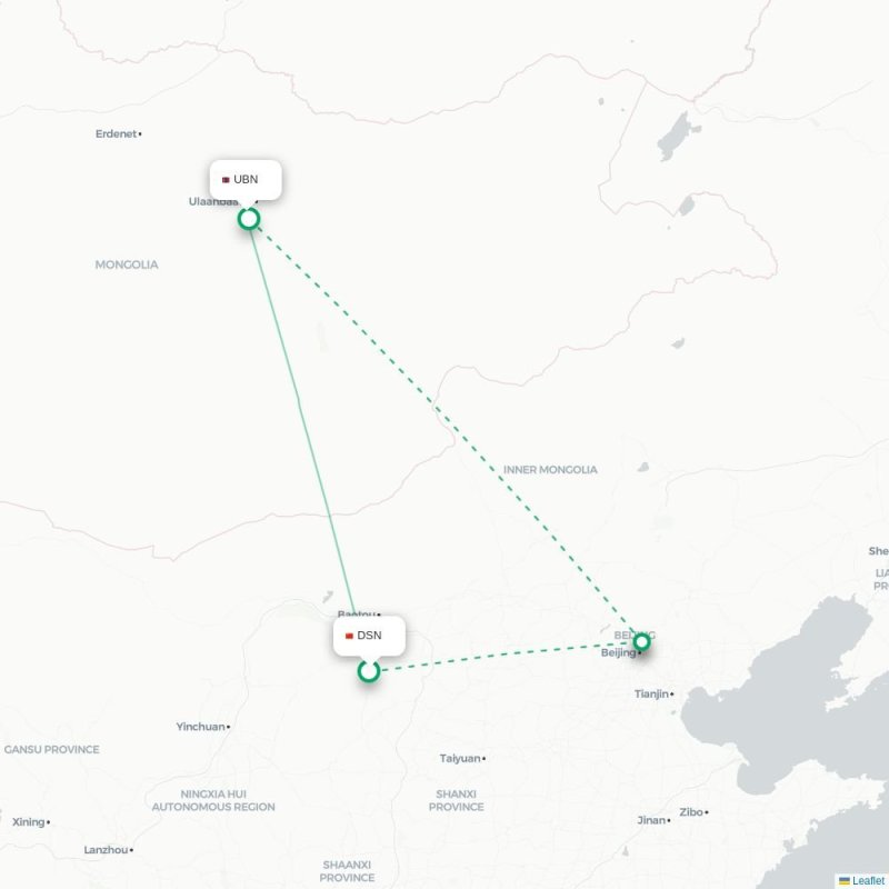 DSN - UBN route map