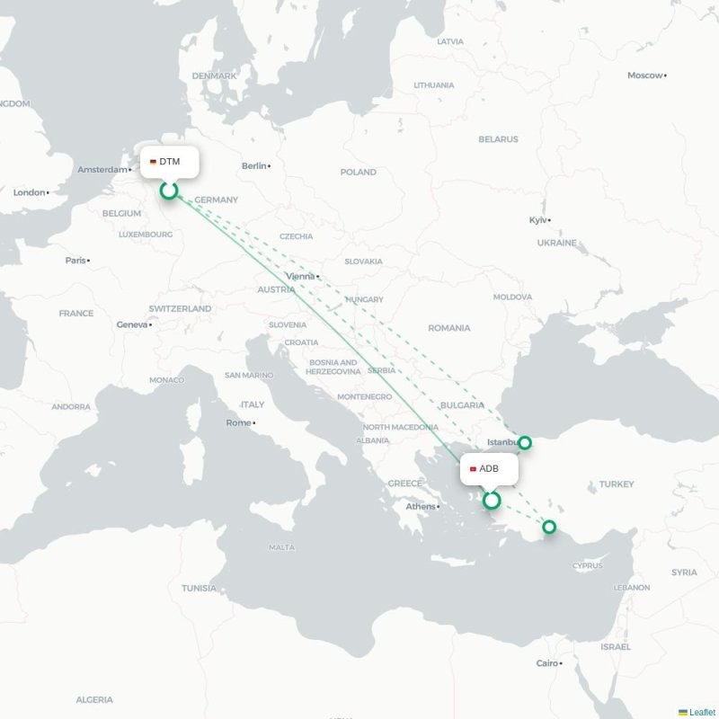 DTM - ADB route map