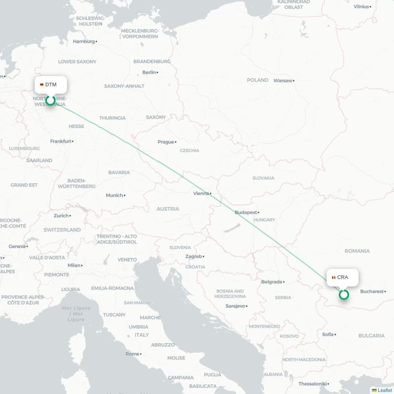DTM - CRA route map