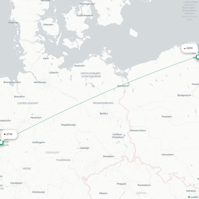 DTM - GDN route map
