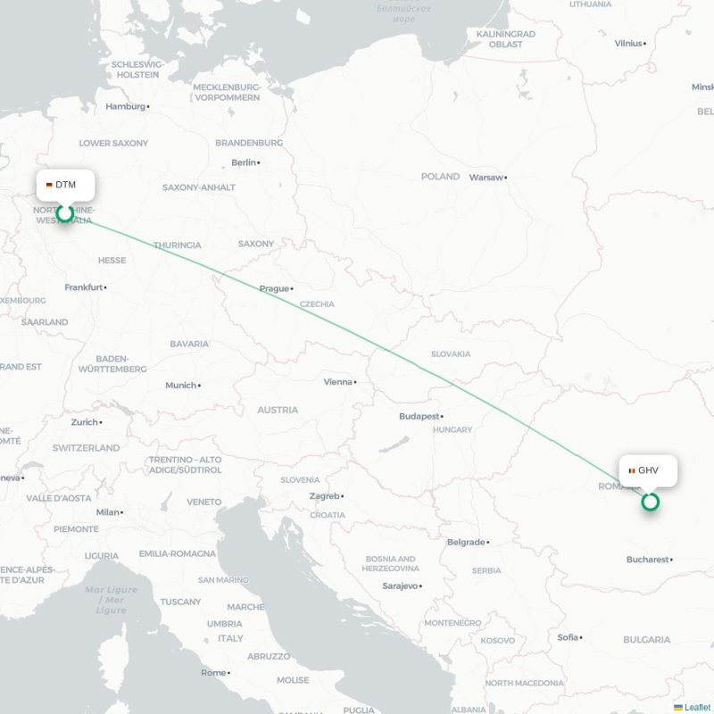 DTM - GHV route map
