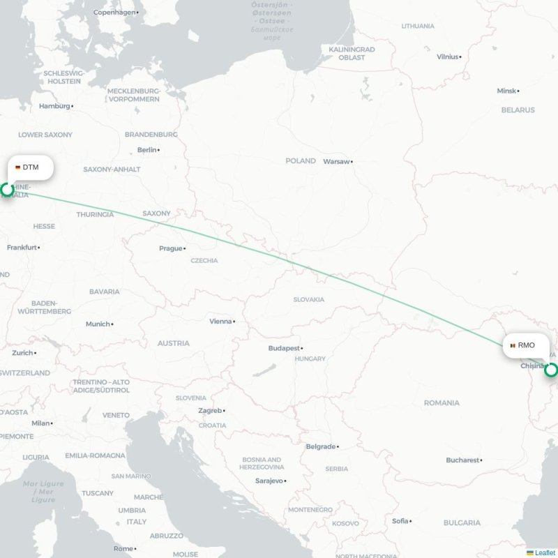 DTM - RMO route map