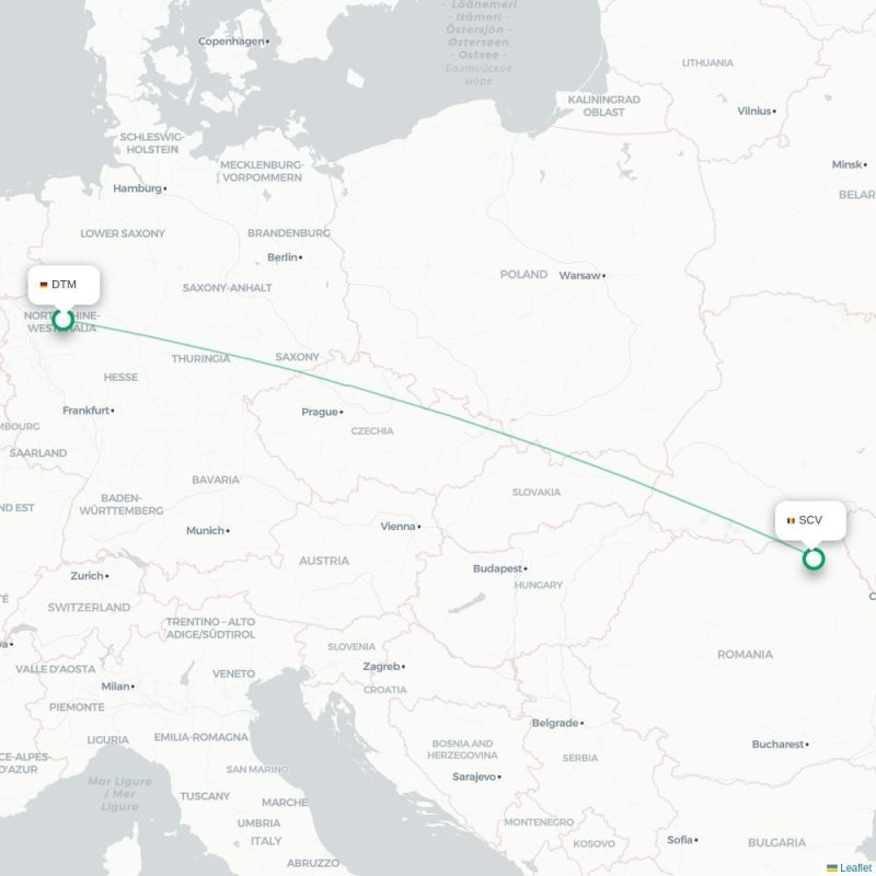 DTM - SCV route map