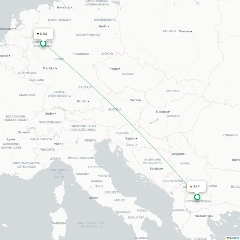 DTM - SKP route map