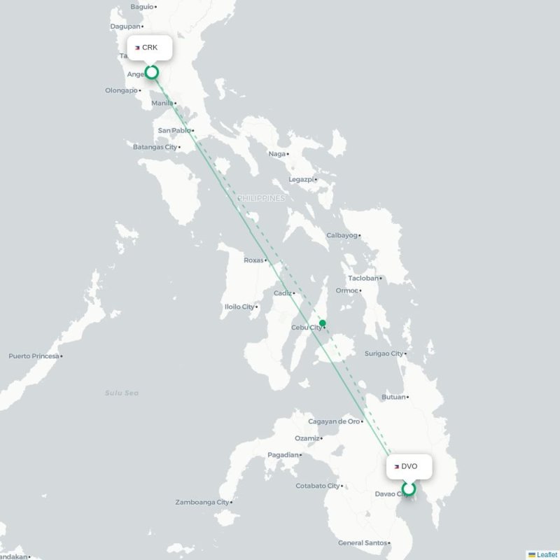 DVO - CRK route map