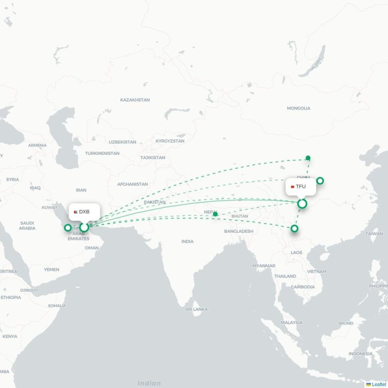 DYG - TFU route map