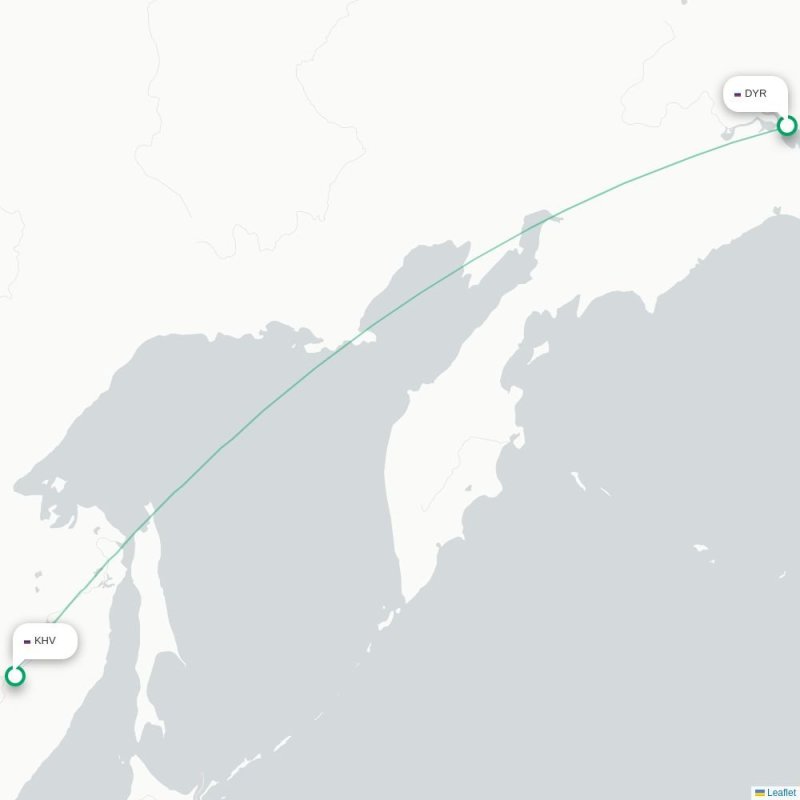 DYR - KHV route map