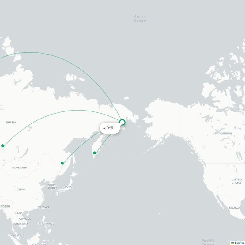 DYR - KJA route map