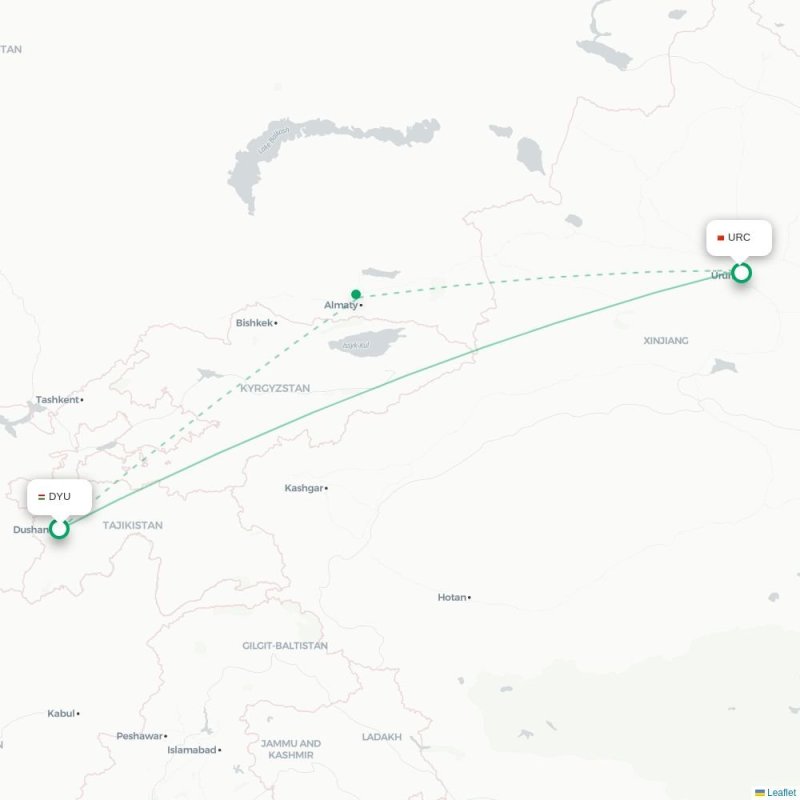 DYU - URC route map