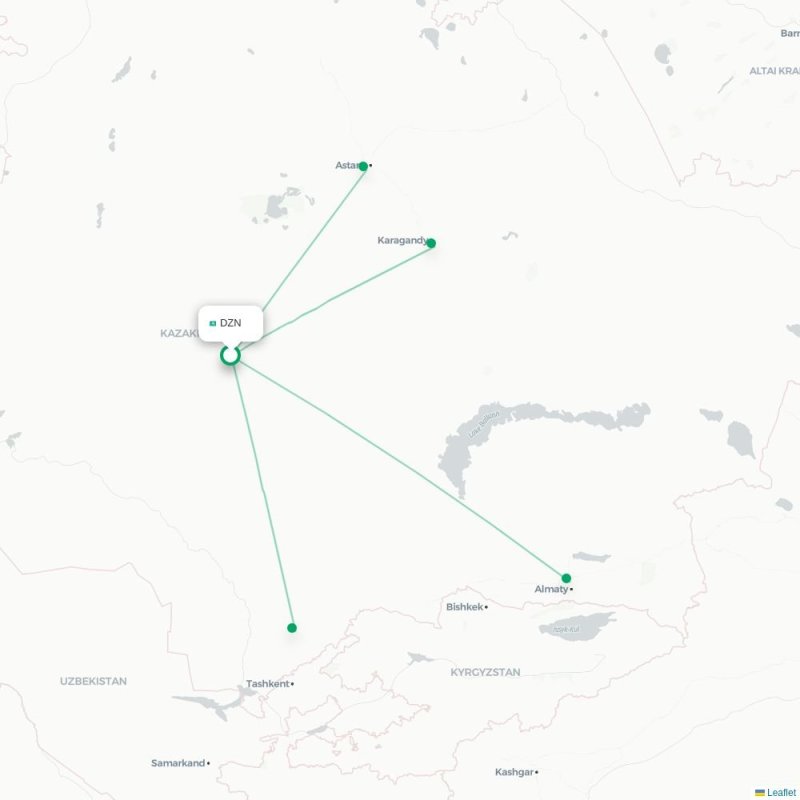 DZN - KGF route map